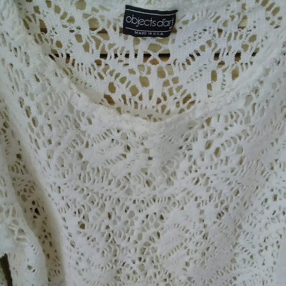 Objects d'art open weave Ivory Sweater - Picture 2 of 7